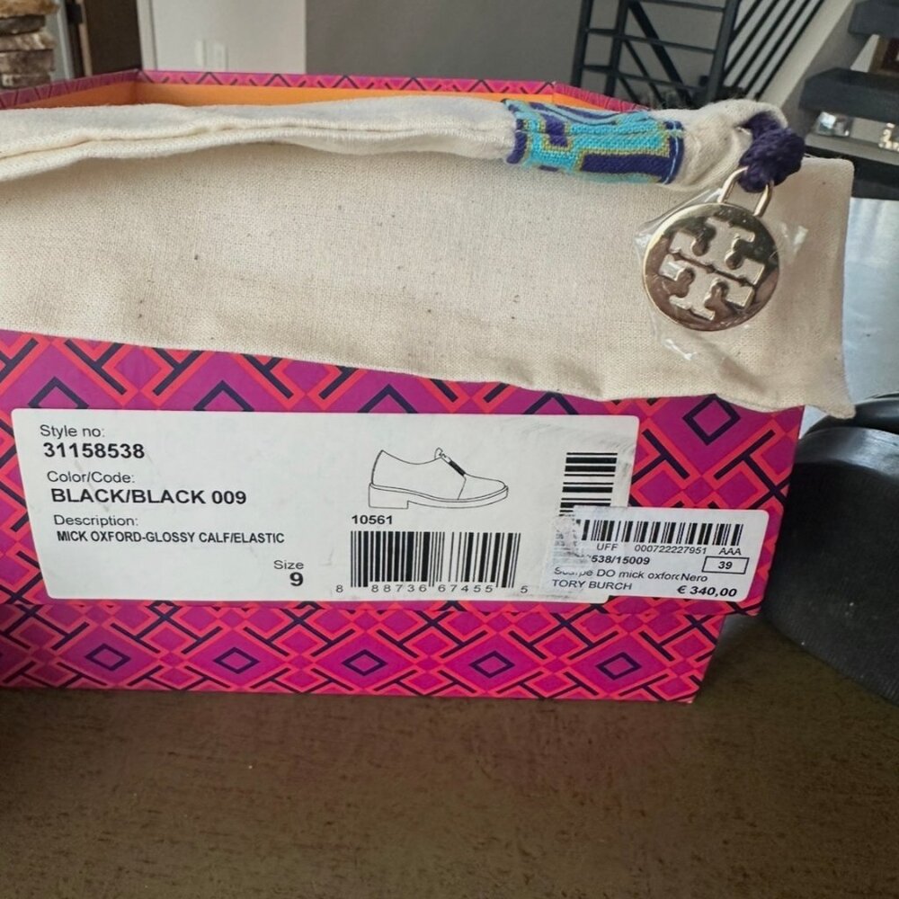 Tory Burch Black Mick Oxford - Picture 10 of 10
